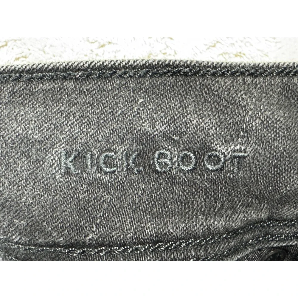 American Eagle Womens Kick Boot Next Level Stretch Black Jeans 10 Meas: 31x31